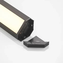 Arcchio LED-benkbelysning Ovano, 62 cm, svart, aluminium Online