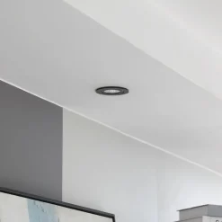 Arcchio LED-downlight Jyra, svart, 4 000K