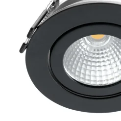 Arcchio LED-downlight Jyra, svart, 4 000K