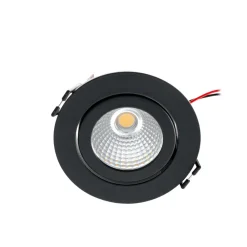 Arcchio LED-downlight Jyra, svart, 4 000K