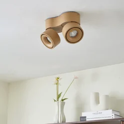 Arcchio LED-downlight Rotari, brun, 2 lyskilder, 8,9 W| Spotter I Tak