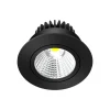 Arcchio LED-downlight Zarik, svart, 4 000 K| Butikkbelysning|Kontorbelysning