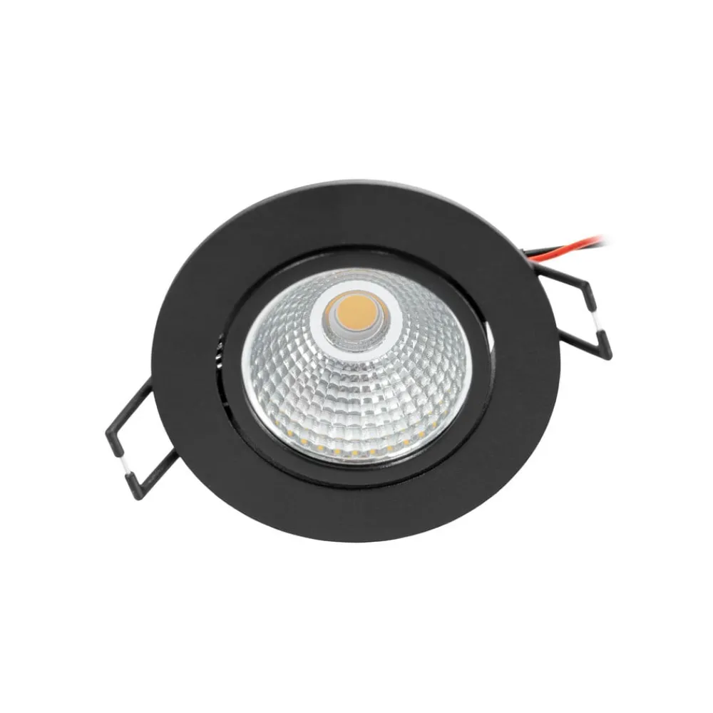 Arcchio LED-downlight Zarik, svart, 4 000 K| Butikkbelysning|Kontorbelysning