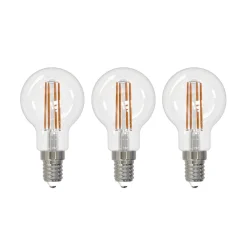 Arcchio LED-filamentpære E14 G45, sett med 3 stk. 4000 K| E14 Pærer|Led-Pærer