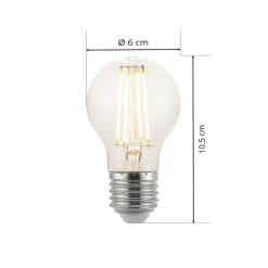 Arcchio LED-filamentpære, E27, 6,5 W, klar, 2 700 K Clearance