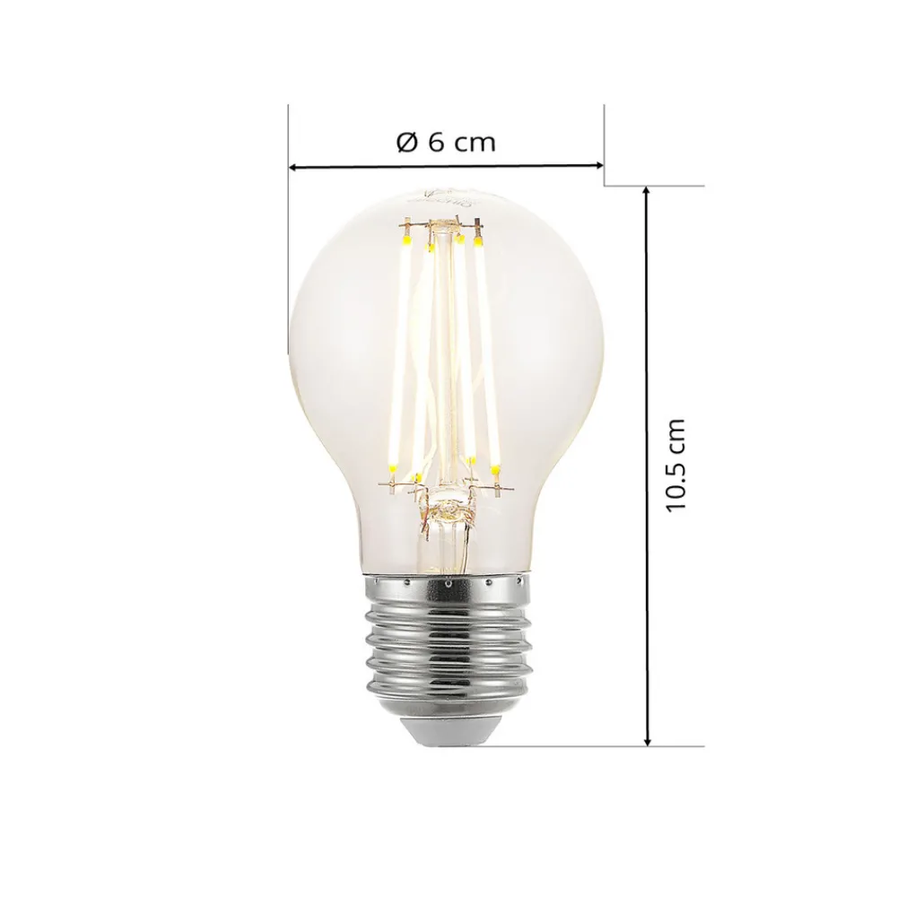 Arcchio LED-filamentpære, E27, 6,5 W, klar, 2 700 K Clearance