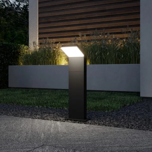 Arcchio LED-gatelampe Yolena, 60 cm, antrasitt, aluminium| Kommersiell Utebelysning|Led-Utendørs