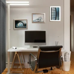 Arcchio LED-gulvlampe Logan Basic, hvit, 6 000 lm, dimbar| Kontorbelysning|Led-Innendørs