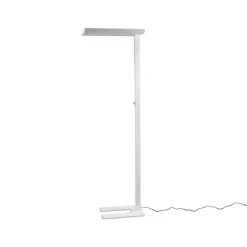 Arcchio LED-gulvlampe Logan Basic, hvit, 6 000 lm, dimbar| Kontorbelysning|Led-Innendørs