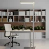 Arcchio LED-gulvlampe Logan Basic, sølv, 6 000 lm, dimbar| Led-Innendørs|Gulvlamper