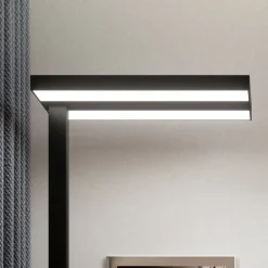 Arcchio LED-gulvlampe Logan Basic, svart, 6000 lm, dimbar| Kontorbelysning|Led-Innendørs