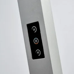Arcchio LED-gulvlampe til kontor Jolinda, sølv, CCT, sensor, New