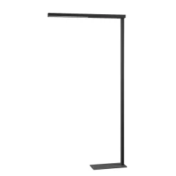 Arcchio LED-gulvlampe til kontor Tamilo, svart, metall, 194 cm| Gulvlamper