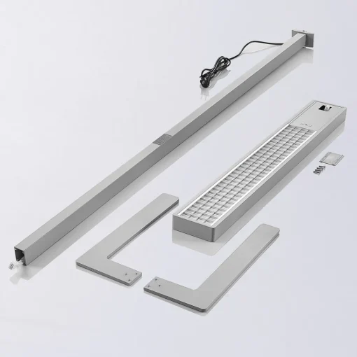 Arcchio LED-gulvlampe til kontor Susi, sett med 2, sølv, sensor Outlet