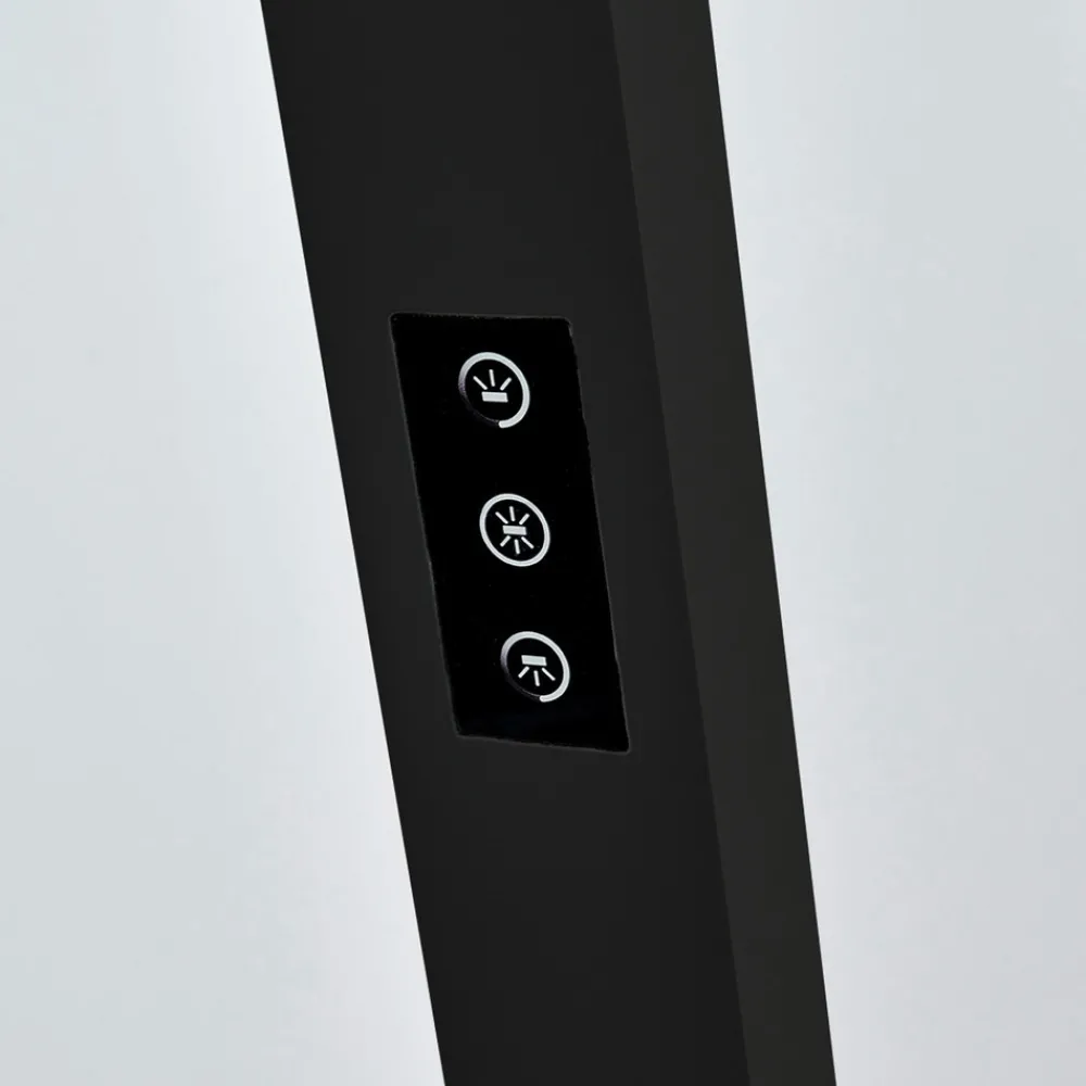 Arcchio LED-gulvlampe til kontor Jolinda, sett med 2, svart, 4 000K Online