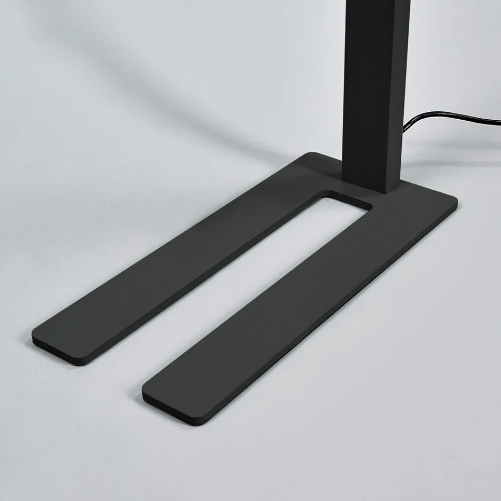 Arcchio LED-gulvlampe til kontor Jolinda, sett med 2, svart, 4 000K Online