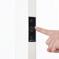 Arcchio LED-gulvlampe til kontor Susi, hvit, sensor, berøringsdimmer New