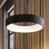 Arcchio LED-hengelampe Aleksi, Ø 45 cm, svart, metall, CCT Outlet