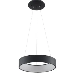 Arcchio LED-hengelampe Aleksi, Ø 45 cm, svart, metall, CCT Outlet