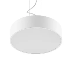 Arcchio LED-hengelampe Noabelle, Ø 40 cm, hvit, metall| Butikkbelysning