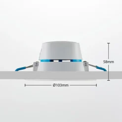 Arcchio LED-innfellingslampe Milaine, hvit, dimbar, sett med 3 stk Hot