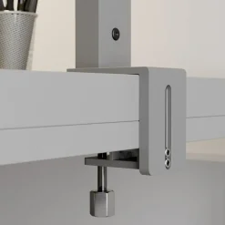 Arcchio LED-klemmelampe Jolinda, sølv, metall, dimbar| Kontorbelysning|Led-Innendørs