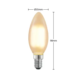 Arcchio LED-mignonpære E14, 4 W, 2700 K, dimbar, sett med 2 stk| E14 Pærer