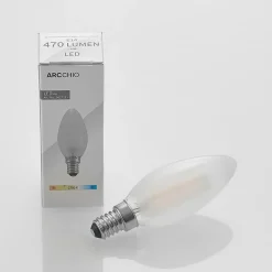 Arcchio LED-mignonpære E14, 4 W, 2700 K, dimbar, sett med 2 stk| E14 Pærer