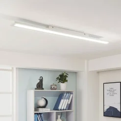 Arcchio LED-panel Arya, 120 cm, hvit, dimbar, aluminium| Kontorbelysning|Led-Innendørs