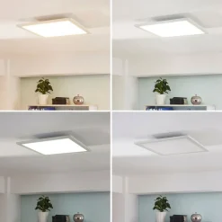 Arcchio LED-panel, CCT Lysander, 39 cm, hvit, aluminium| Butikkbelysning|Kontorbelysning