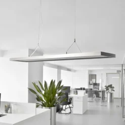 Arcchio LED-pendellampe Dorean, sølv, metall, 120 cm Best