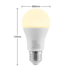 Arcchio LED-pære E27 A60 13,5W opal 3000K 1521lm New