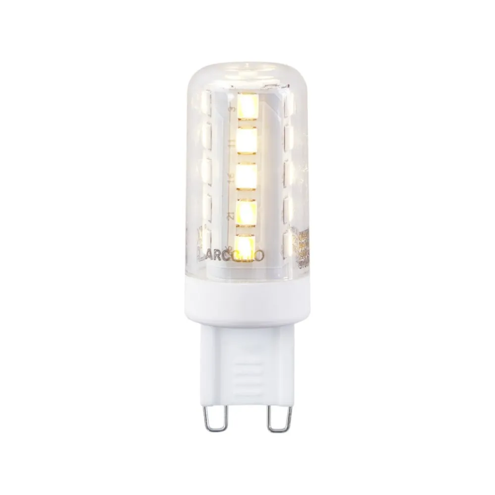 Arcchio LED-pære, G9, 3 000 K, 2 W, klar, 370 lm| G9 Pærer|Led-Pærer