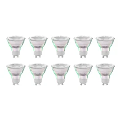 Arcchio LED-pære GU10 4,7W 2700K 850lm glass sett med 10 stk Best