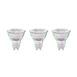 Arcchio LED-pære GU10 4,7W 2700K 850lm glass sett med 3 stk| Gu10 Pærer