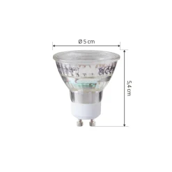 Arcchio LED-pære GU10 4,7W 2700K 850lm glass sett med 3 stk| Gu10 Pærer