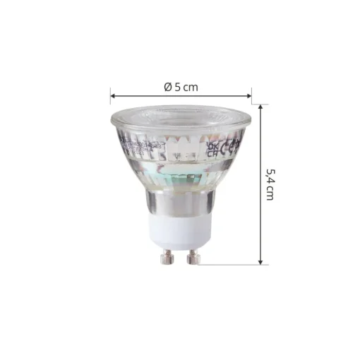 Arcchio LED-pære GU10 4,7W 2700K 850lm glass sett med 3 stk| Gu10 Pærer
