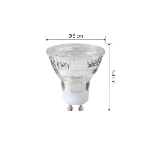 Arcchio LED-pære GU10 2,5W 6500K 450lm glass sett med 3 stk Online