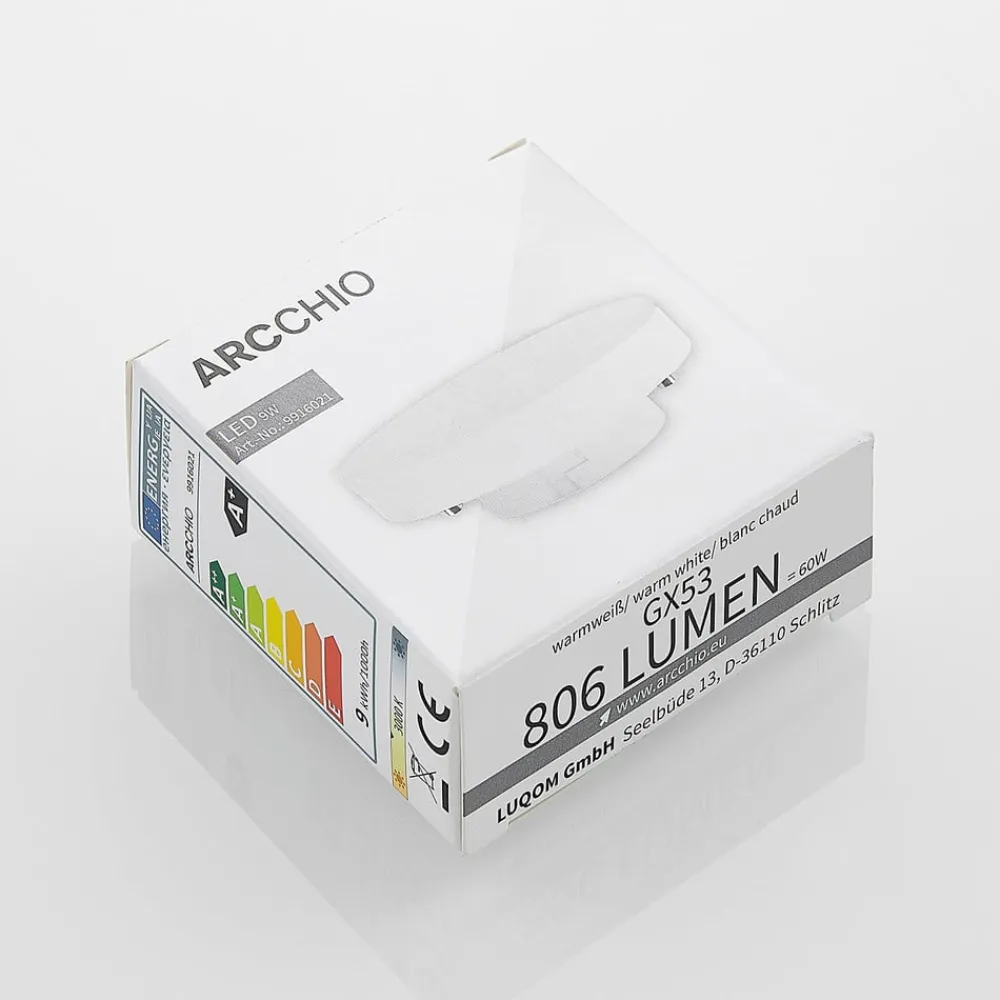 Arcchio LED-pære GX53 7W 3 000K sett med 3 stk| Gx53 Pærer