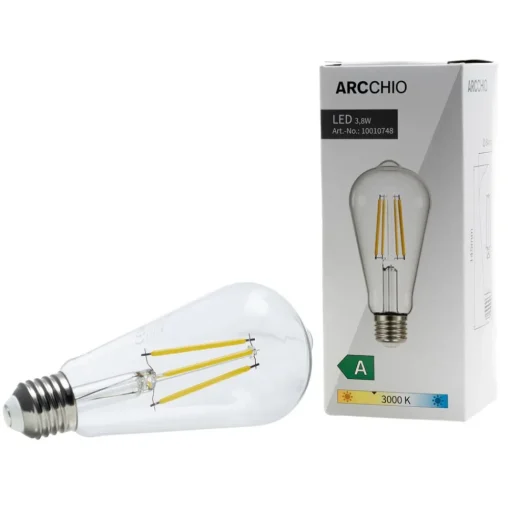 Arcchio LED-rustikkpære E27 3,8W 3000 K 806 lm Best