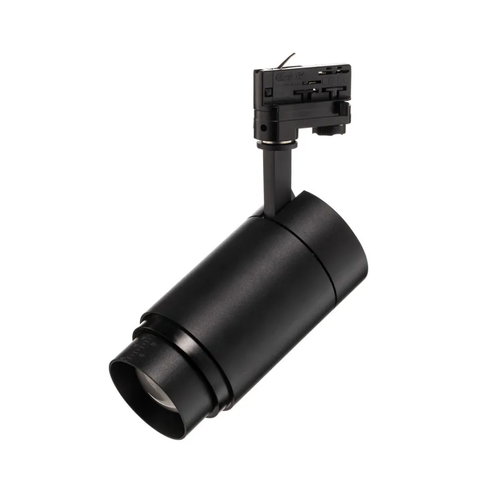 Arcchio LED-skinnespotlight Nanna, 4000K, svart, DALI New