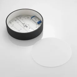 Arcchio LED-taklampe Noabelle, Ø 40 cm, svart, metall| Design- Og Hotellbelysning