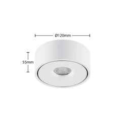 Arcchio LED-taklampe Rotari, hvit, opp og ned, aluminium Hot