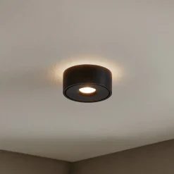 Arcchio LED-taklampe Rotari, Ø 12 cm, opp & ned, svart Clearance