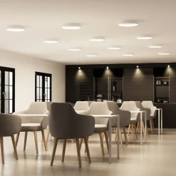 Arcchio LED-taklampe Vivy, Ø 38 cm, hvit, metall| Design- Og Hotellbelysning|Led-Innendørs