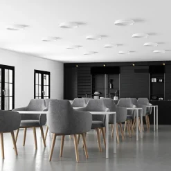 Arcchio LED-taklampe Vivy, Ø 38 cm, hvit, metall| Design- Og Hotellbelysning|Led-Innendørs