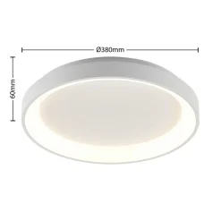 Arcchio LED-taklampe Vivy, Ø 38 cm, hvit, metall| Design- Og Hotellbelysning|Led-Innendørs