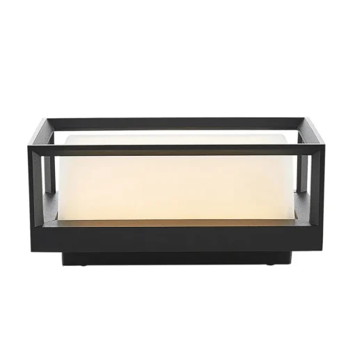 Arcchio LED-vegglampe Ismera, antrasitt/opal, IP65, glass| Kommersiell Utebelysning|Led-Utendørs