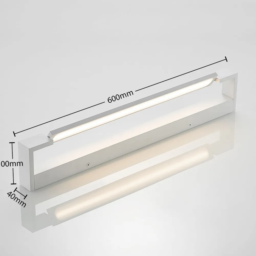 Arcchio LED-vegglampe Jora, 60 cm, hvit, svingbar, IP44| Led-Innendørs|Vegglamper