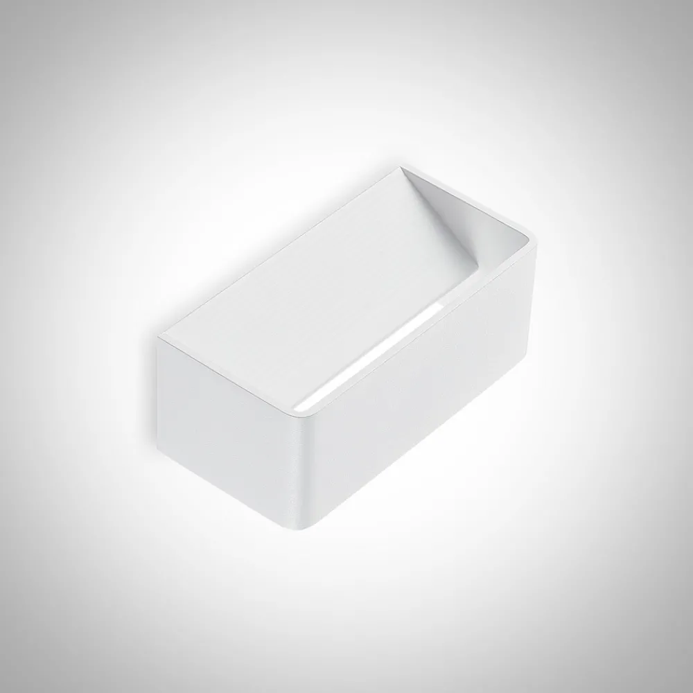 Arcchio LED-vegglampe Karam, 20 cm, hvit, metall, opp/ned Online